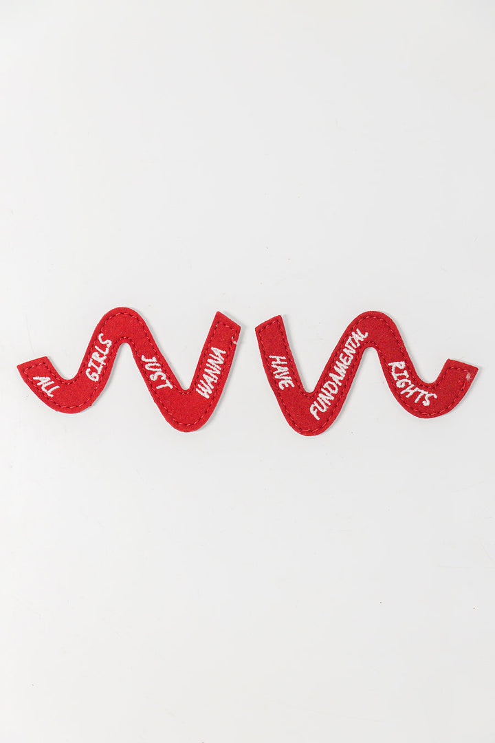 Straps personnalisées rouges pour baskets vegan pour femme tendance