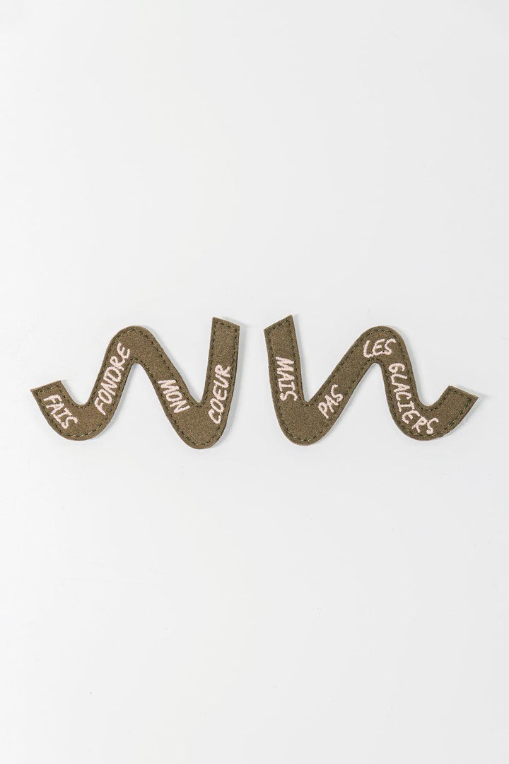 Straps personnalisées kaki Wild Walker pour baskets vegan