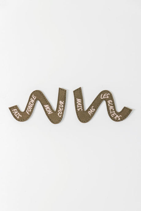 Straps personnalisées kaki Wild Walker pour baskets vegan