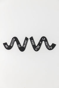 Straps personnalisés Wild Walker noir pour baskets vegan pour femme