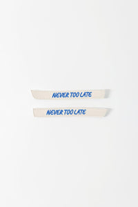 Straps Master Mind pour baskets à scratch vegan crème customisables