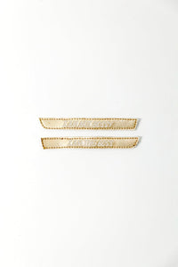 Straps personnalisés Master Mind dorés pour baskets à scratch