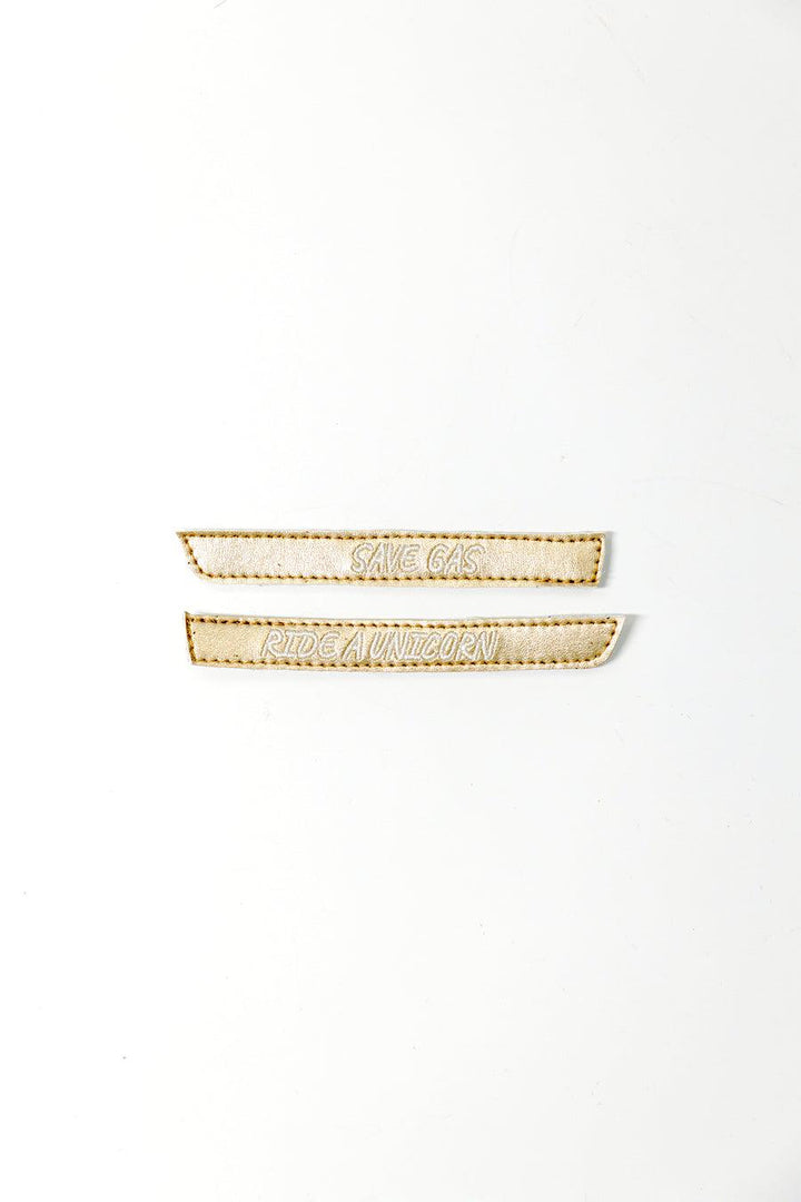 Straps Master Mind dorés pour baskets à scratch vegan