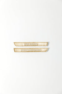 Straps Master Mind dorés baskets à scratch vegan personnalisées