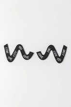 Charger l&#39;image dans la galerie, Straps personnalisés Wild Walker noir pour baskets vegan 