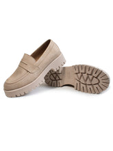 Load image into Gallery viewer, Track Sole Penny Loafers
