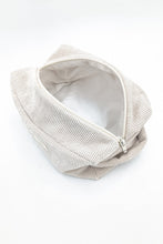 Load image into Gallery viewer, trousse en velours ecru