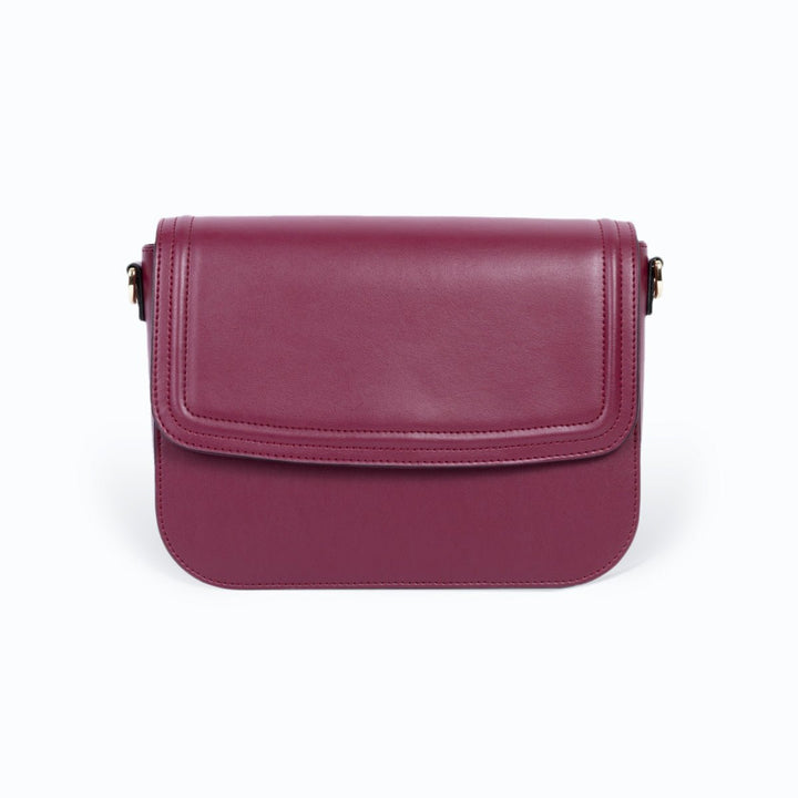 Sac à main vegan bordeaux Brigitte Couture, design chic et intemporel