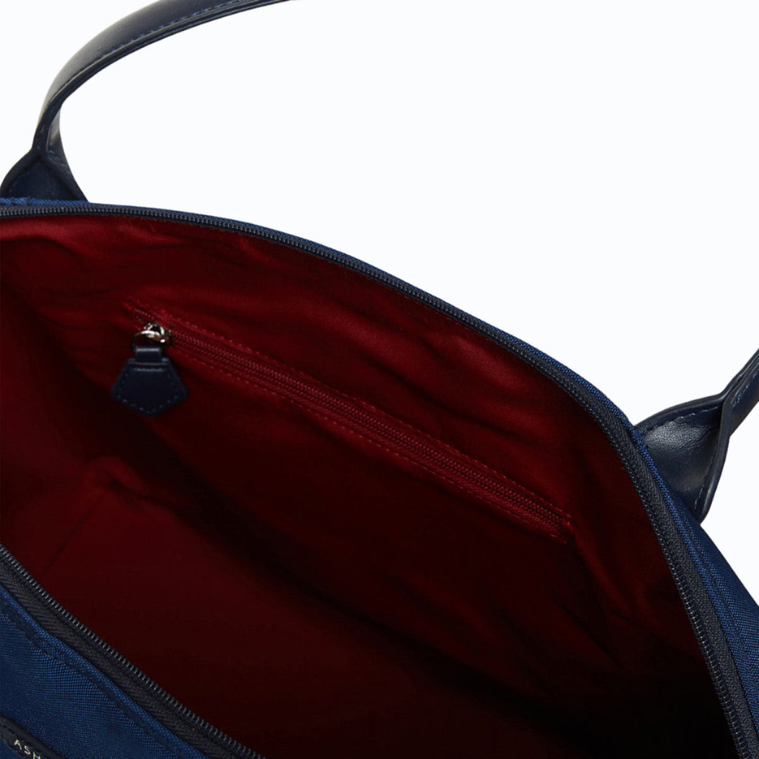 Sac vegan pour femme Journey Kromatik Apple Skin et Nylon recyclé bleu marine, sans cuir, éthique, écoresponsable, écologique, recyclé et sans cruauté