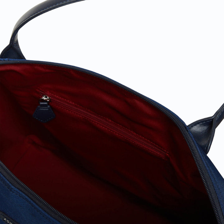 Sac vegan pour femme Journey Kromatik Apple Skin et Nylon recyclé bleu marine, sans cuir, éthique, écoresponsable, écologique, recyclé et sans cruauté