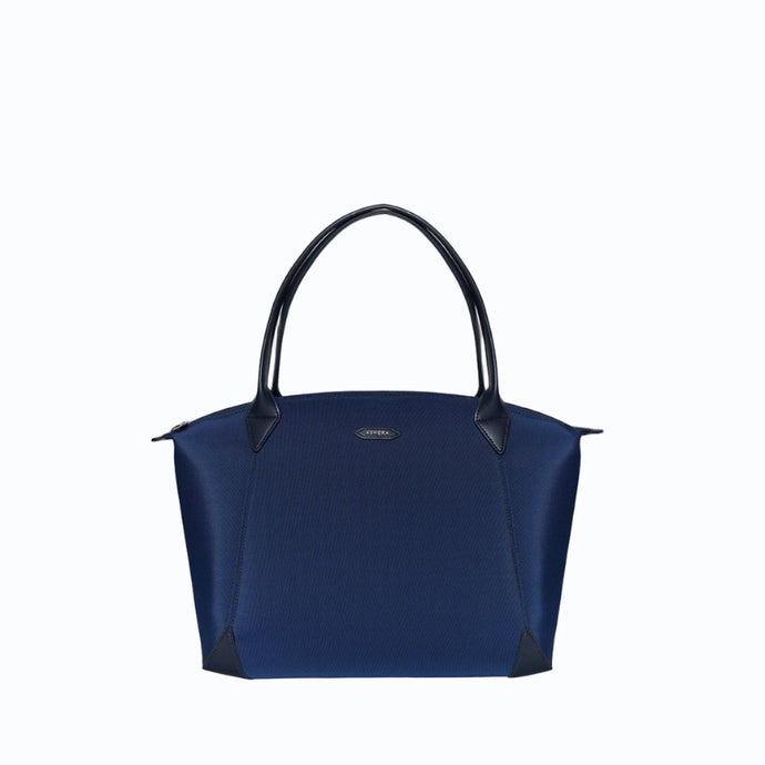 Sac vegan pour femme Journey Kromatik Apple Skin et Nylon recyclé bleu marine, sans cuir, éthique, écoresponsable, écologique, recyclé et sans cruauté