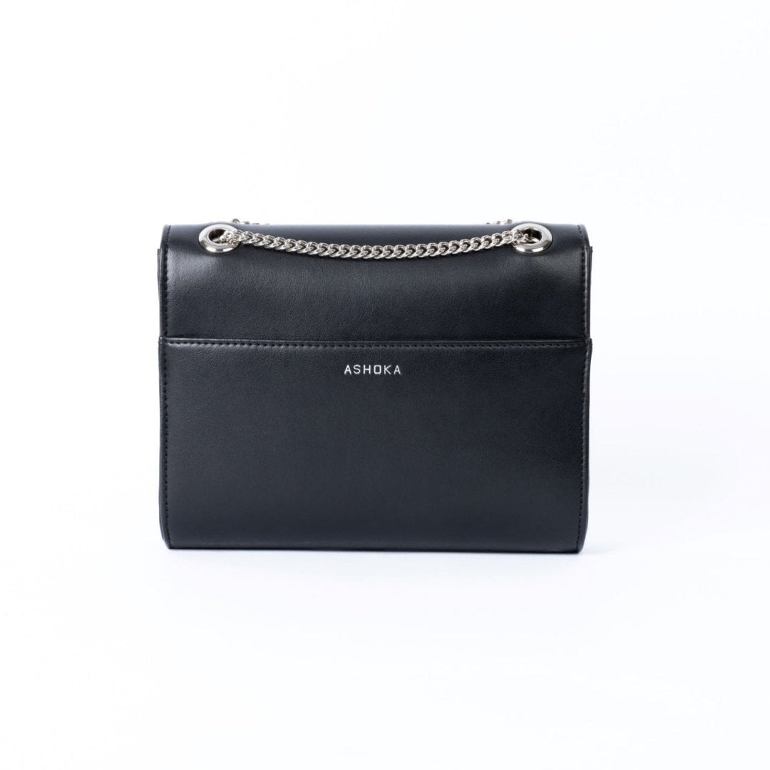 Sac vegan femme Mini Paname Noir – vue arrière, design sobre et raffiné