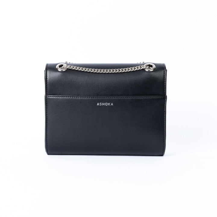 Sac vegan femme Mini Paname Noir – vue arrière, design sobre et raffiné