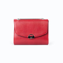 Load image into Gallery viewer, Mini Paname Lézard Rouge – sac bandoulière vegan femme en Uppeal™, maroquinerie éthique Ashoka Paris