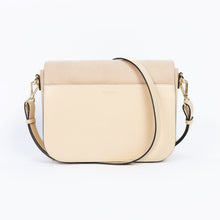 Charger l&#39;image dans la galerie, Sac vegan femme Brigitte Oxymore Bambou Sable – vue arrière avec poche extérieure