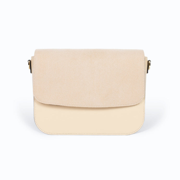 Sac vegan femme Brigitte Oxymore Bambou Sable – sac à main en cuir de pomme Uppeal™