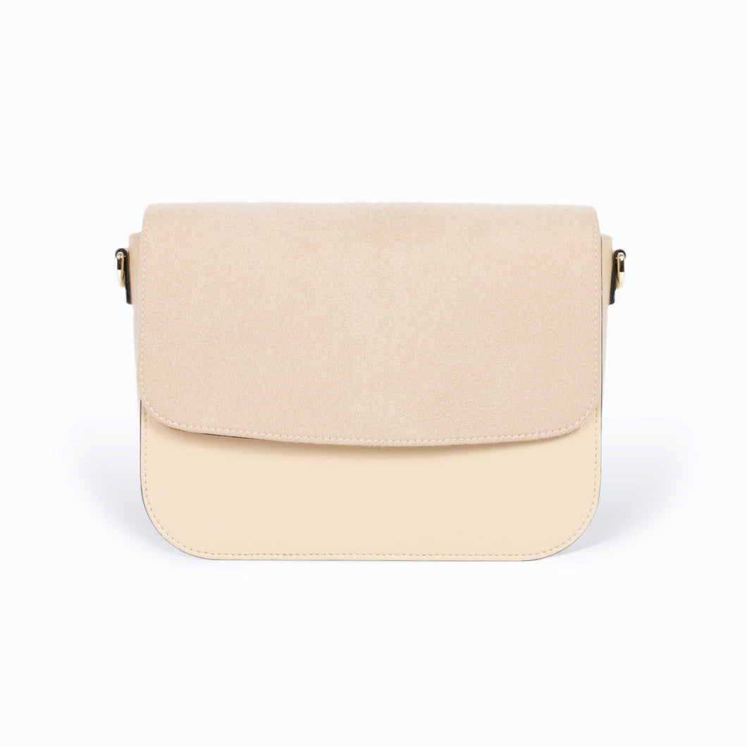 Sac vegan femme Brigitte Oxymore Bambou Sable – sac à main en cuir de pomme Uppeal™