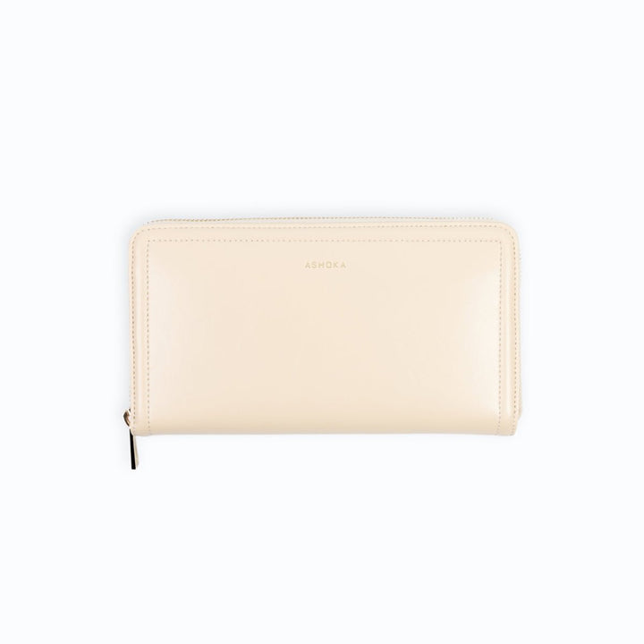 Accessoire mode responsable Ashoka Paris, portefeuille-compagnon, finition sellerie, organisation optimale pour cartes et papiers
