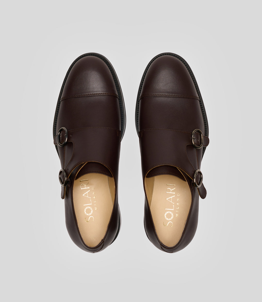 vegan monk strap brown 