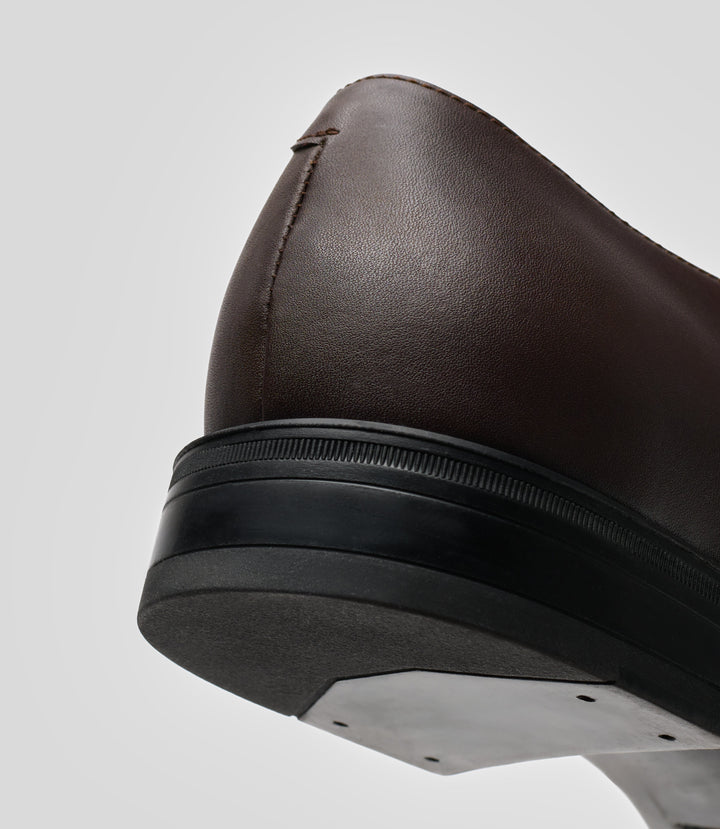 vegan monk strap brown