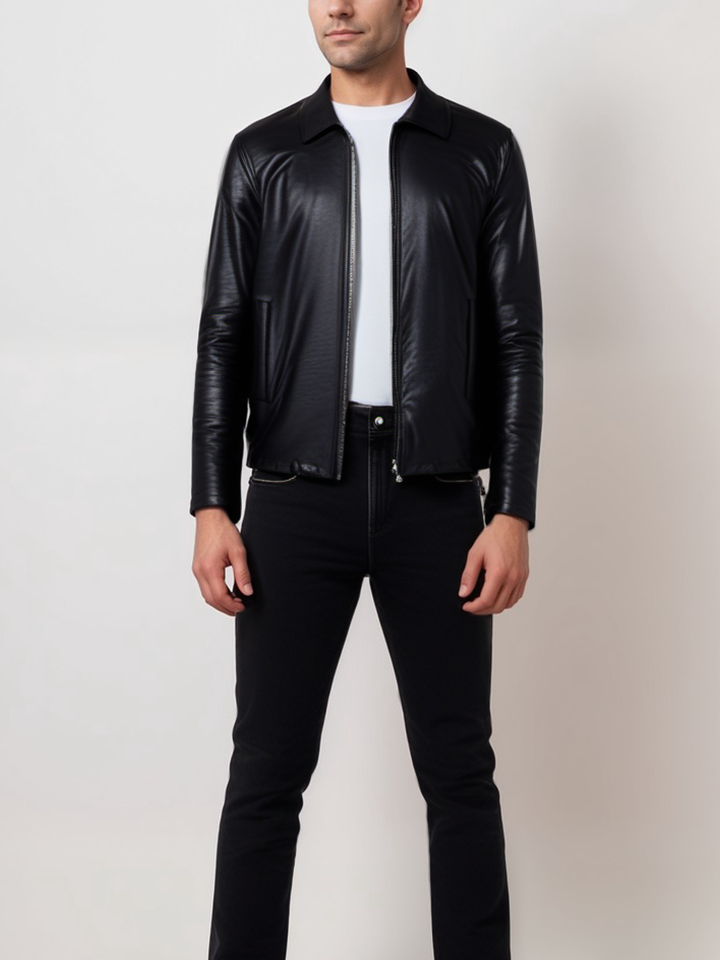 veste en cuir vegan