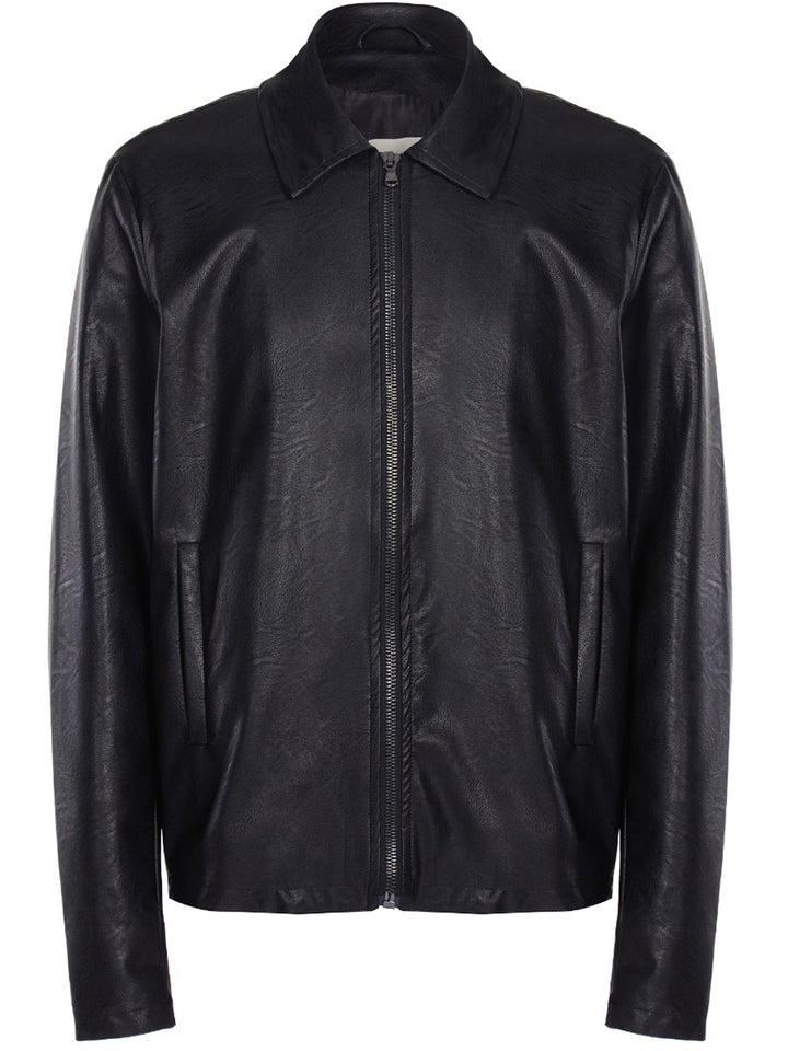 veste en cuir vegan homme