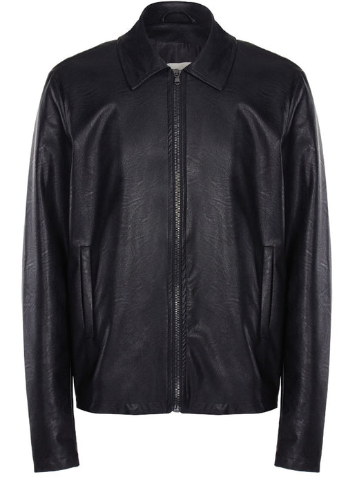 veste en cuir vegan homme