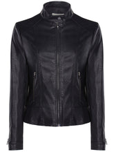 Charger l&#39;image dans la galerie, veste de moto racer noire