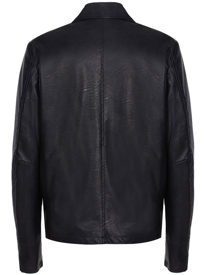 veste en cuir vegan homme