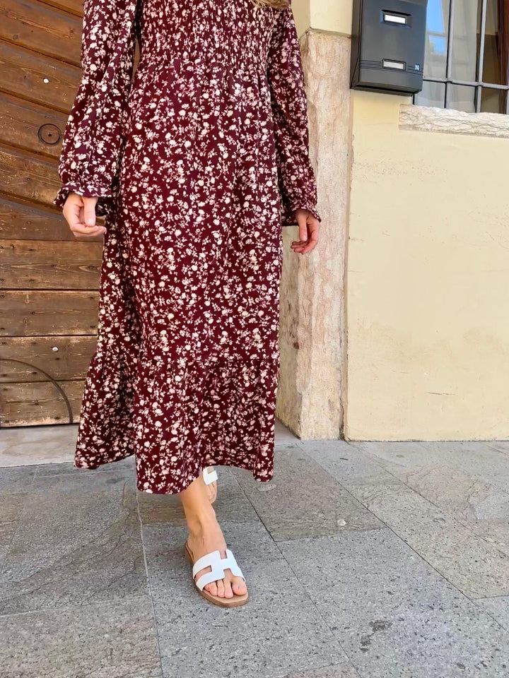sandales mules blanche en cuir vegan