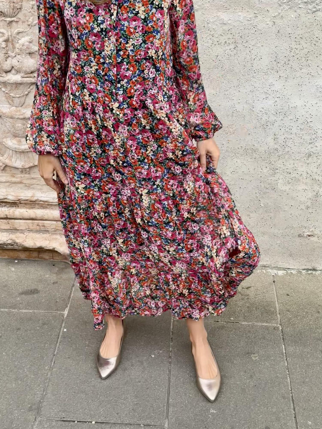 ballerines rose doré