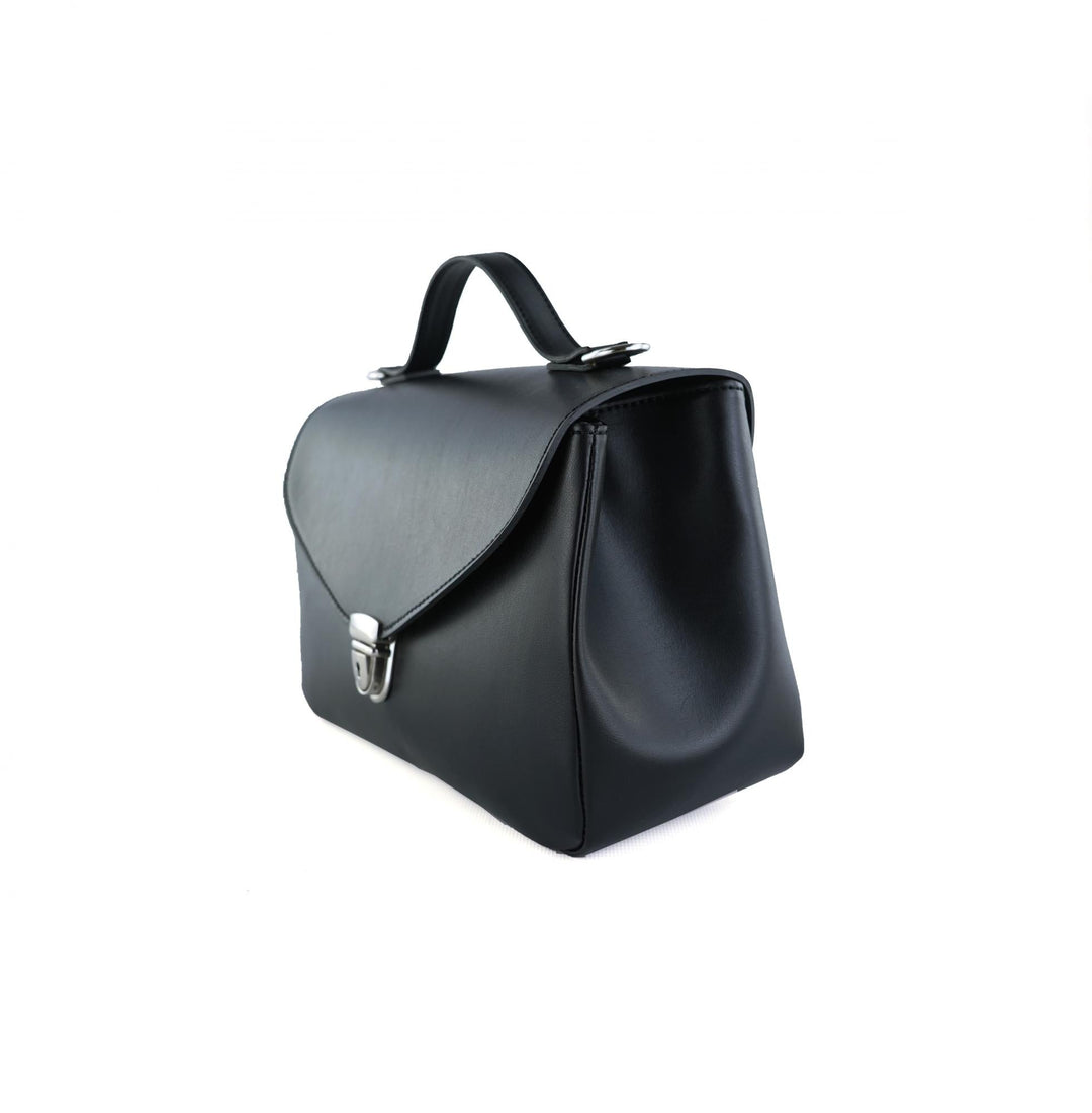 sac en cuir vegan de pomme noir