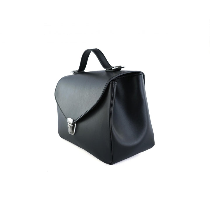 sac en cuir vegan de pomme noir