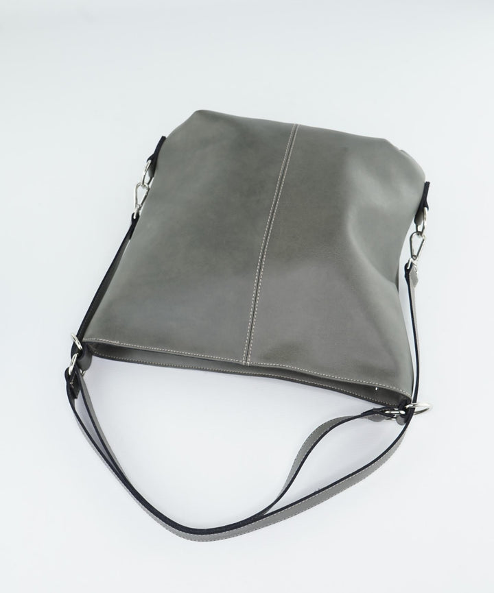 Grand sac vegan deux en un gris