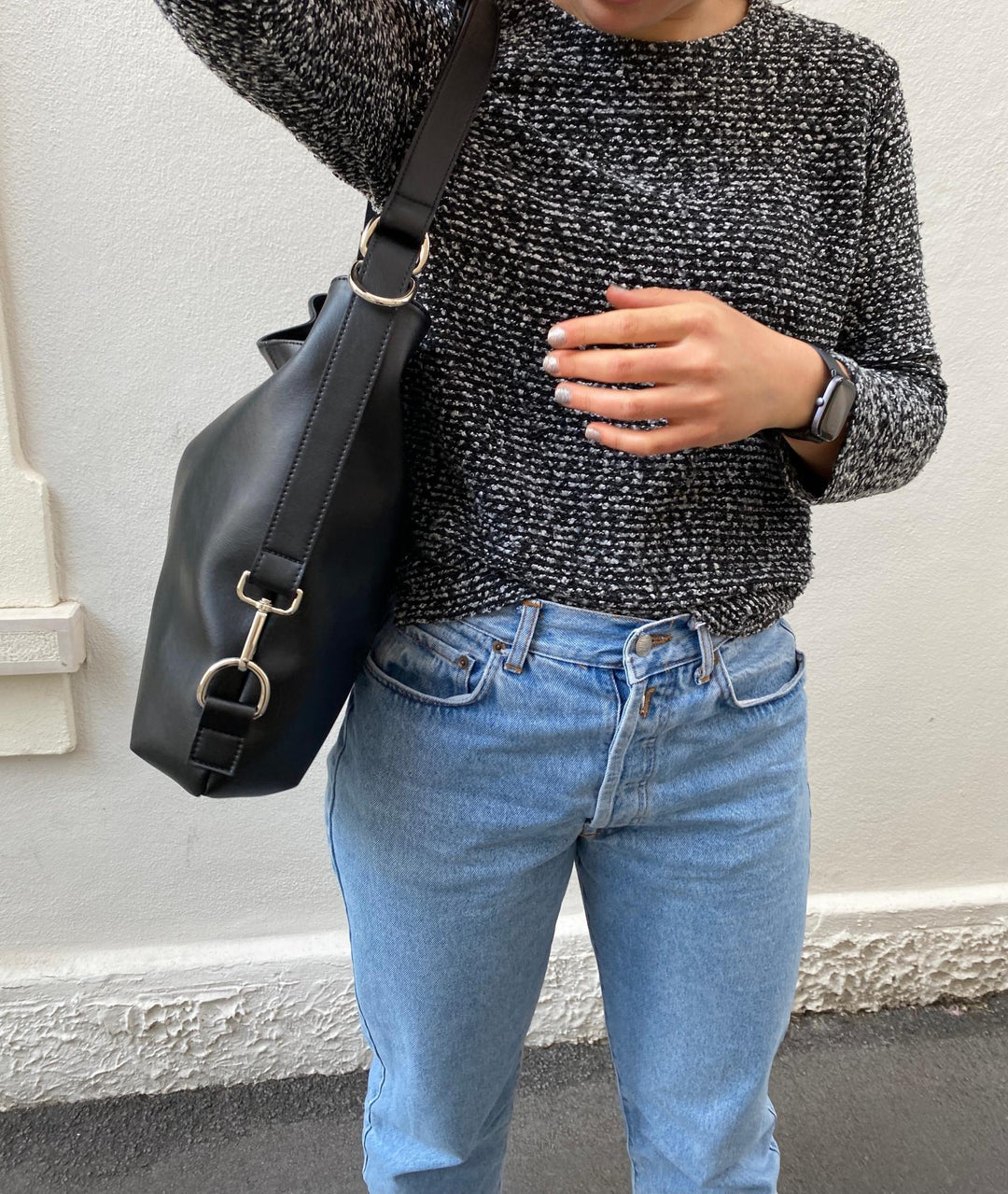grand sac vegan noir deux en un