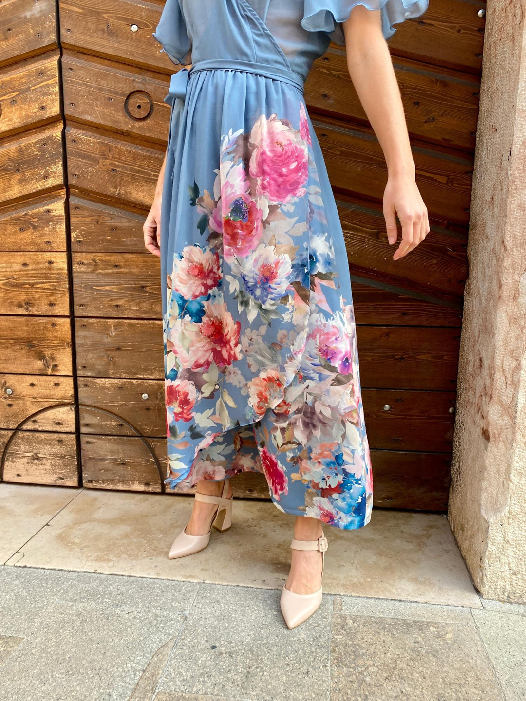Chaussures à Talons à bout pointu en cuir  Vegan Nude