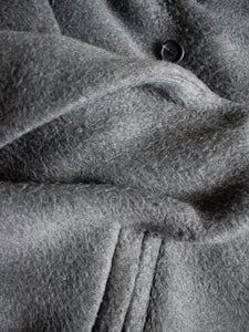 manteau vegan oversized gris