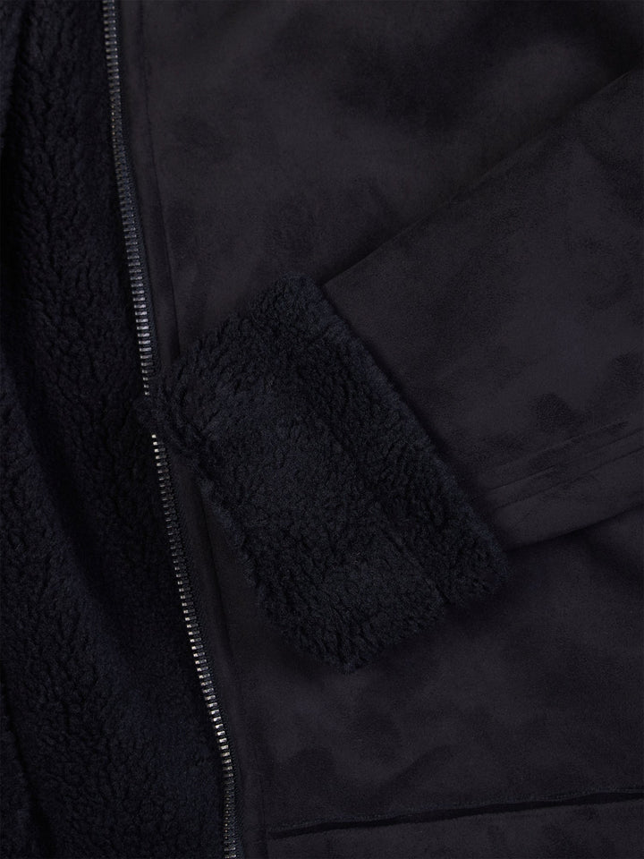 blouson aviateur vegan fourré