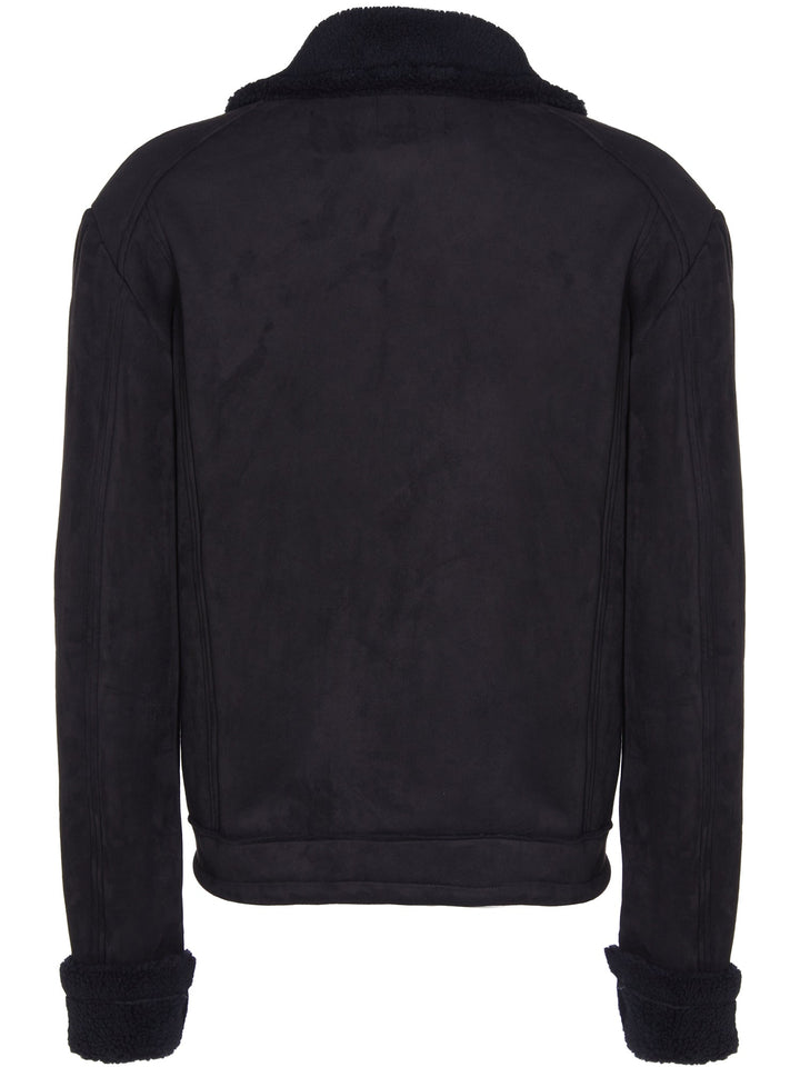 blouson aviateur vegan fourré