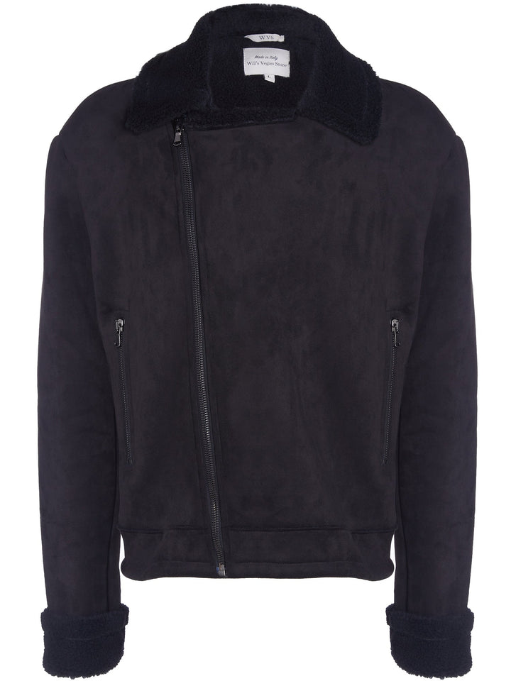 blouson aviateur vegan fourré