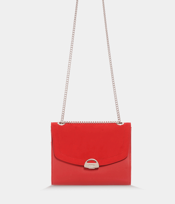 Sac pochette Mini Paname Oxymore rouge - clutch vegan et éthique - Ashoka Paris