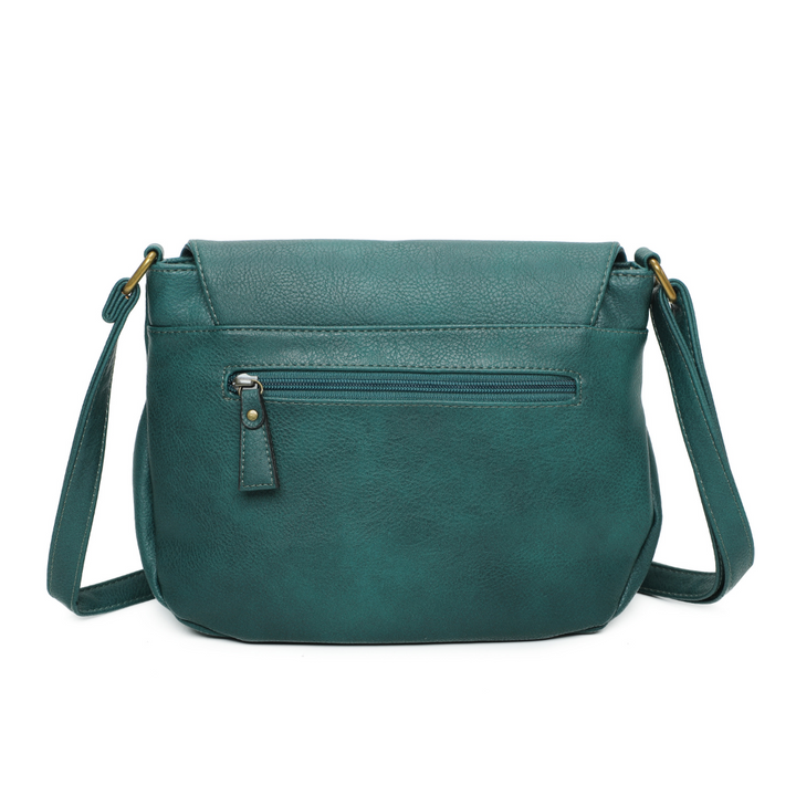 Sac vegane besace Arsayo bleu canard