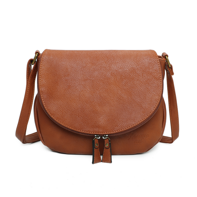 Sac vegane besace Arsayo Camel