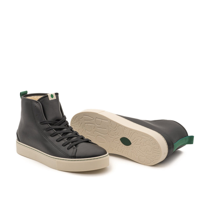 baskets vegan montantes en maïs  waterproof