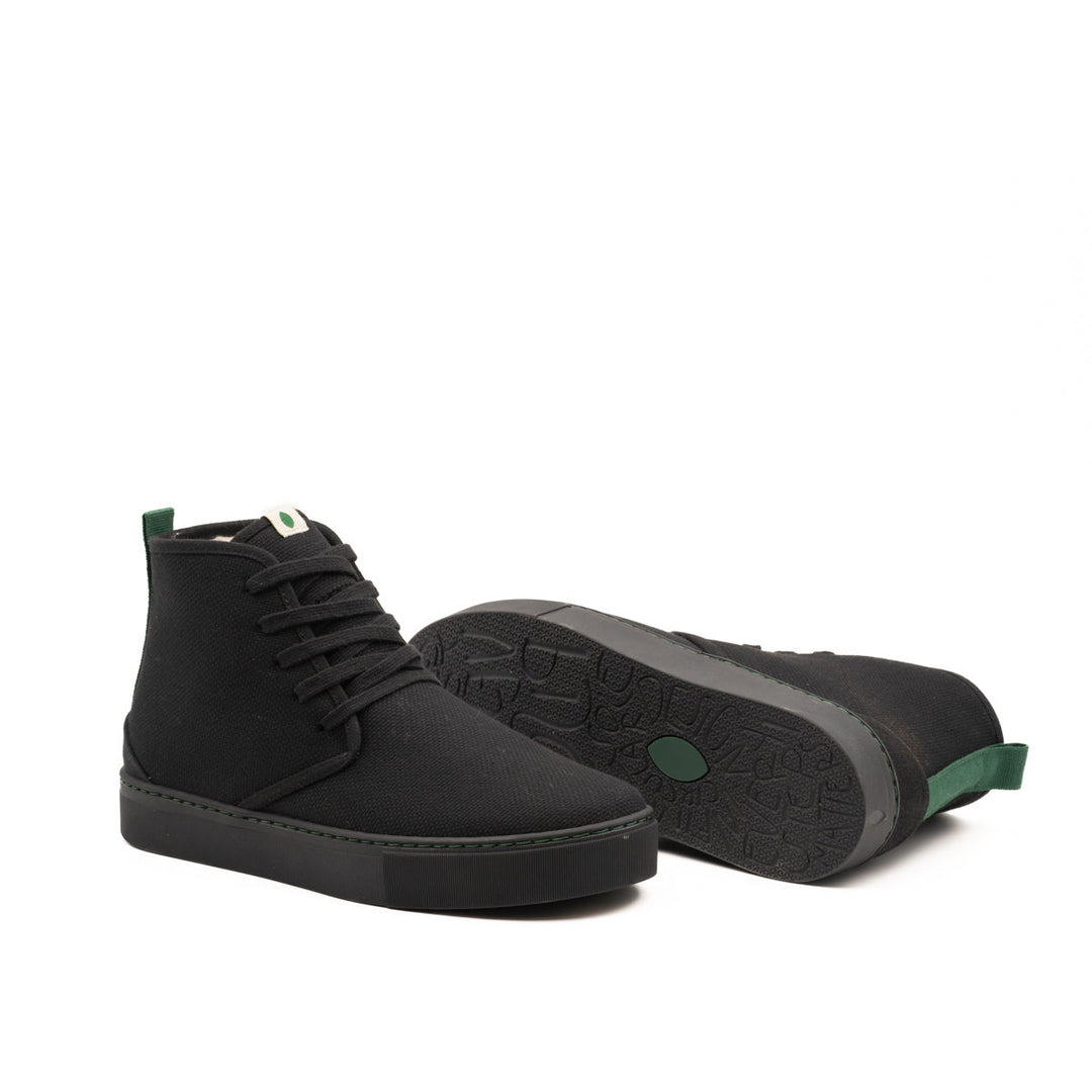 baskets vegan chaude fourrées en coton bio