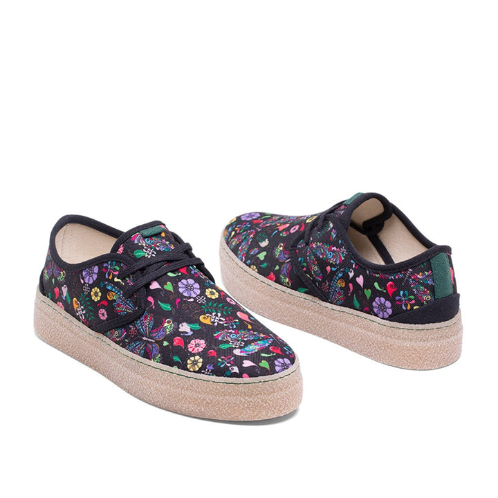 Vegan shoe of recycled plastic printed with butterfly - VESICA PISCIS FOOTWEAR