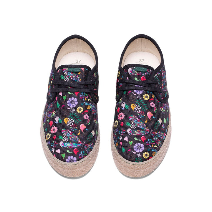 Vegan shoe of recycled plastic printed with butterfly - VESICA PISCIS FOOTWEAR