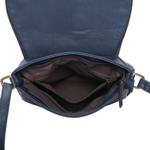 Load image into Gallery viewer, Sac vegane besace Arsayo bleu marine