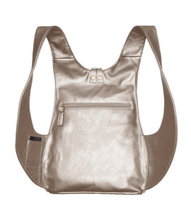 champagne metallic color Arsayo backpack
