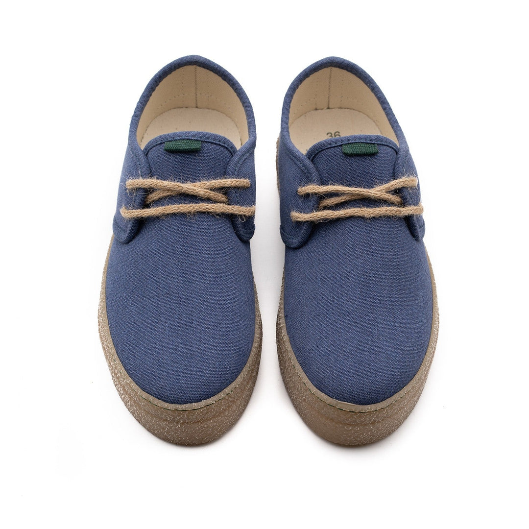 baskets vegan pour femme en coton recyclé couleur jeans